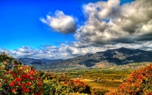 mountains clouds landscapes skyline flowers fields valley hdr photography 1920x1200 wallpaper 